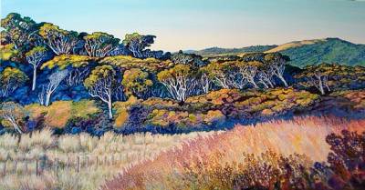 "Catlins" - Painting by John Ruth, a painter from Hawke's Bay, New Zealand.