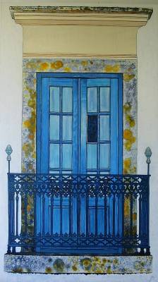 "Window 1" - Acrylic on Board - Painting by John Ruth, a painter from Hawke's Bay, New Zealand.